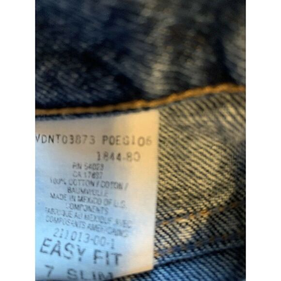 Gap Kids Girls Blue Jeans Easy Fit 7 Slim Medium Wash 5 Pocket EUC - Picture 7 of 11